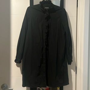 J. Crew shirt dress with ruffle neck